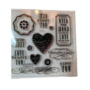 Close To My Heart Mad About You Premium Clear Stamps S1112 Crafting Set